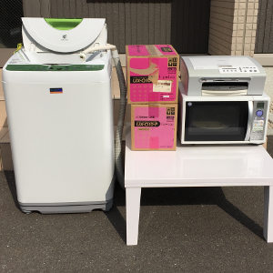福岡市博多区の廃品回収 - レンジ 洗濯機 コタツの処分