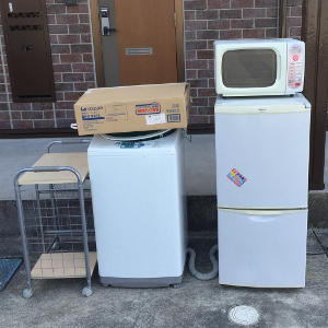 太宰府市-引越しでリサイクル家電(洗濯機・冷蔵庫)が不要になった処分例