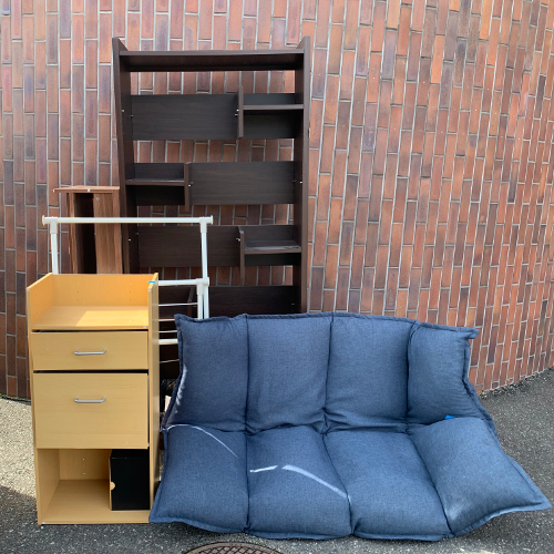 福岡市東区馬出での家具・ソファーの回収事例